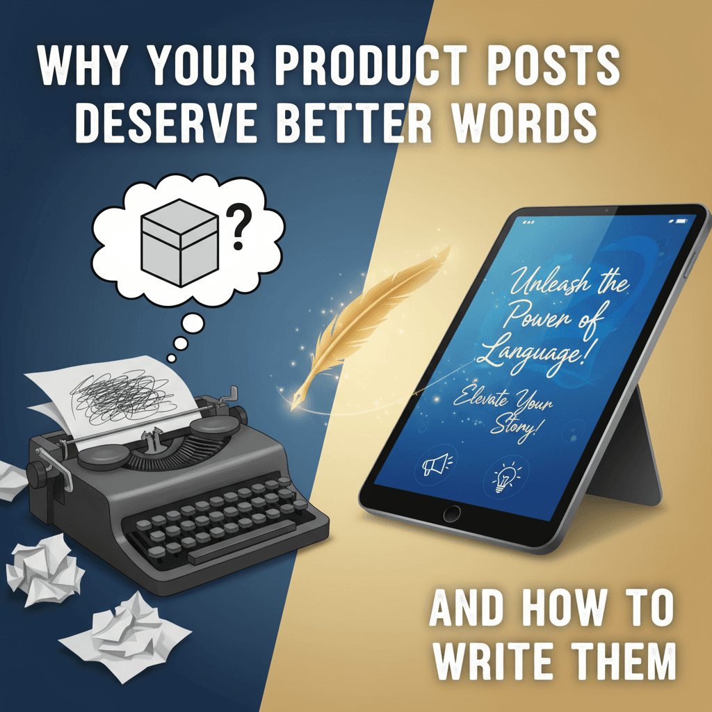 Why Your Product Posts Deserve Better Words (And How to Write Them)
